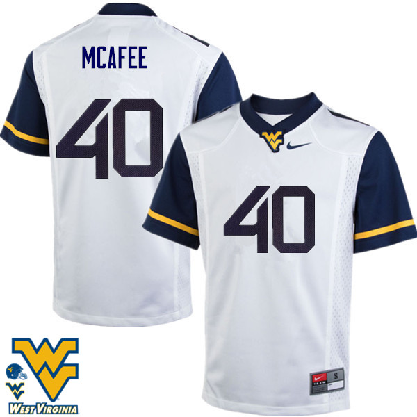 NCAA Men's Pat McAfee West Virginia Mountaineers Navy #40 Nike Stitched ...